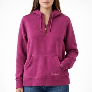 Carhartt Women's Fuscia Purple Deep Pink Hoodie Hooded Pullover Sweatshirt #20